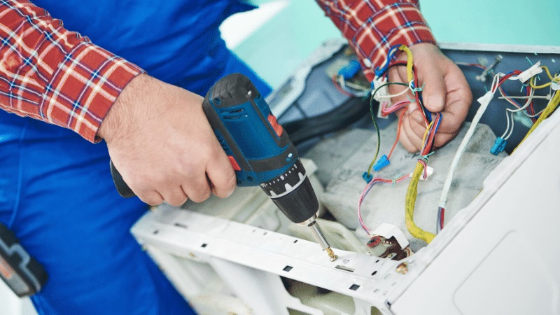 Salihli Fujitsu Fujitsu çamaşır makinesi kart tamiri – Su almama arızası orijinal parça ile giderildi. - Teknik servis örneği