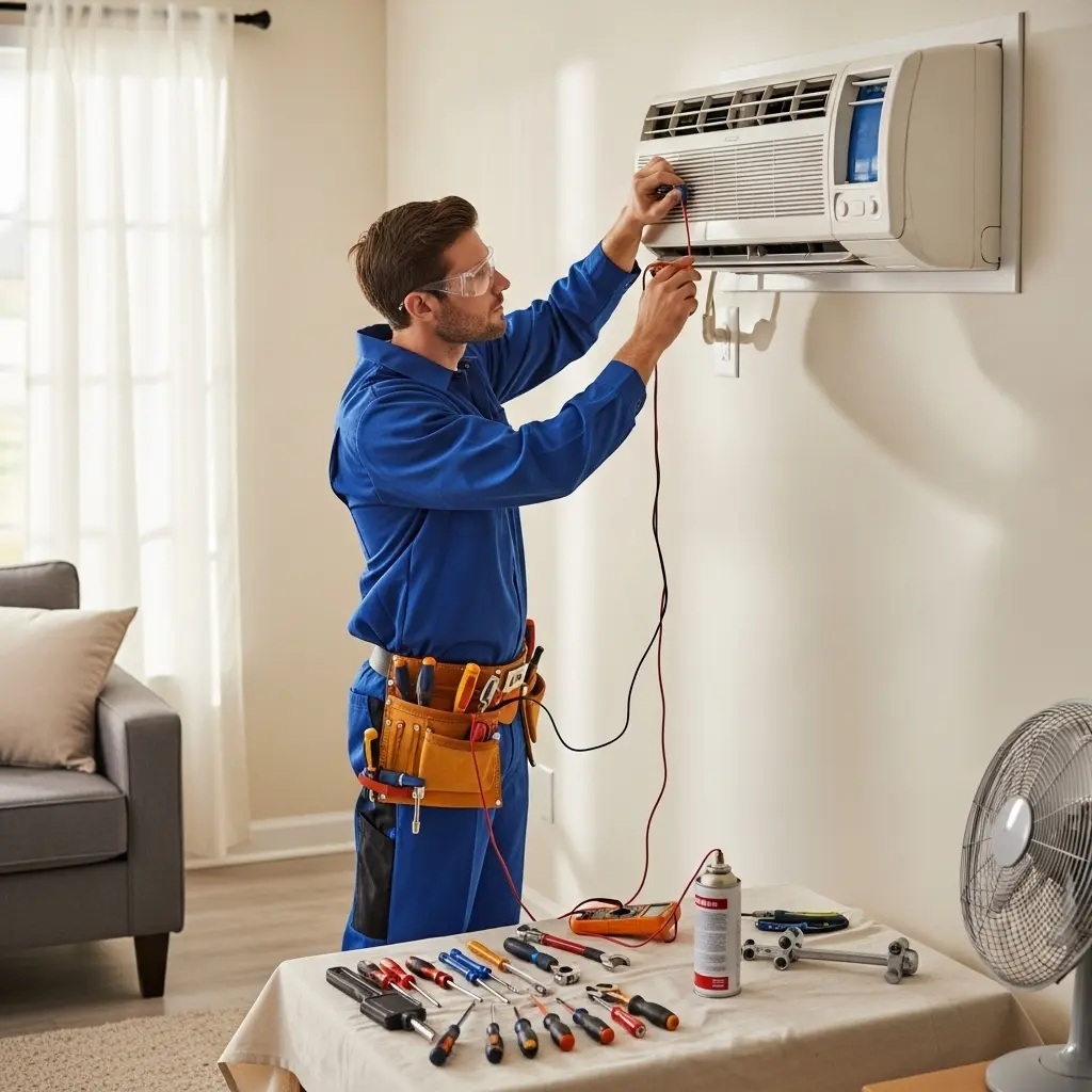 Salihli Fujitsu Fujitsu klima gaz dolumu ve bakım – Enerji verimliliği artırıldı. - Teknik servis örneği